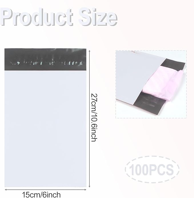 100 PCS Sanitary Napkin Disposal Bags, Feminine Hygiene Disposal Bags for Tampons and Pads, Block Odors, Self-Sealing Seals, 10.6 * 5.9 Inch (Light Gray)