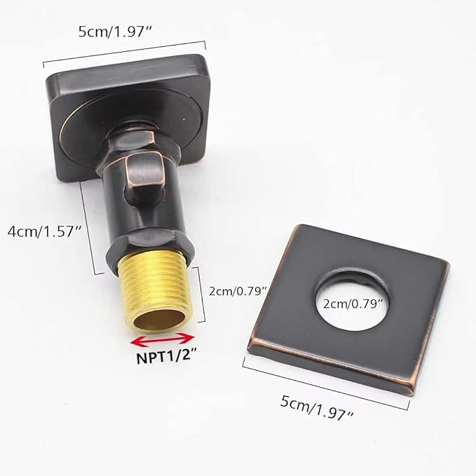 (Upgrade) Shower Body Jets with On-Off switch Solid Brass Shower Body Spray Massage Nozzle Wall Jets, Flow Can Be Controlled, Showerhead Can Swivel (4PCS, Oil Rubbed Bronze)