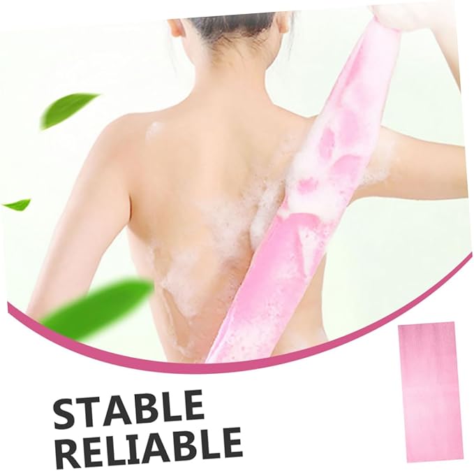 5pcs Exfoliating Back Scrubber Strap Body Washer for Shower Cleaning for Smooth Skin and Personal Care