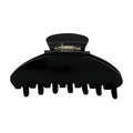 Luxury Black Claw Clip for Women | Our Acetate Black Hair Clip Feels Light, Looks Smooth and is Easy to Wear | Use for easy Half Ups with No Snagging and a Secure Grip in a Large Four Inch Size
