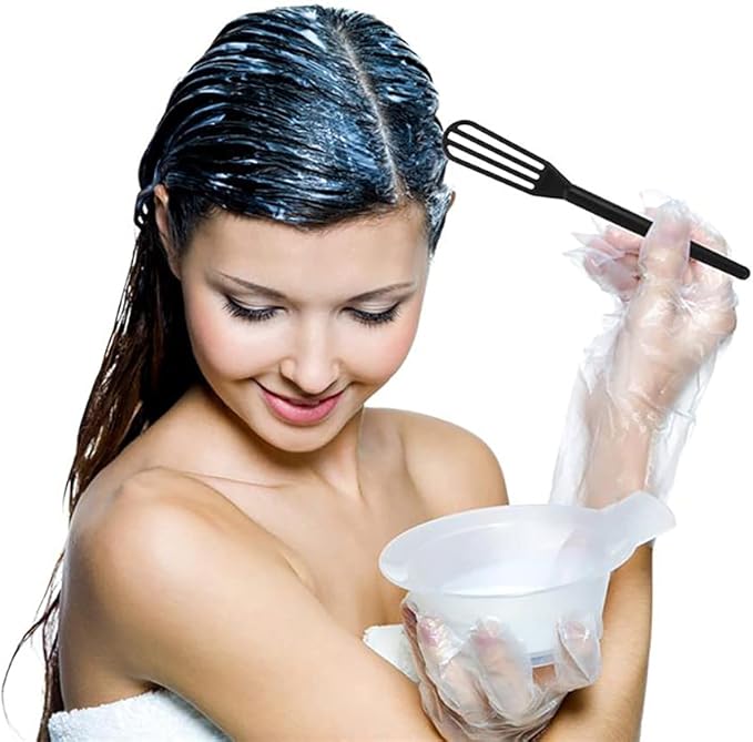 10 PCS Plastic Hair Coloring Mixer,Hair Color Whisks Dye Cream Mixer,Tint Color Cream Colorful Spoon Applicator Hair Bleaching Highlight Tool for Home Barber Shop Salon