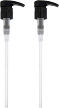 BRIGHTFROM Universal Dispensing Pump, Perfect for Shampoo & Conditioner 1 L (33.8 OZ) - Fits Most Bottles or Any Refillable Bottles from 12oz to 33.8oz with 28/410 Neck Size, Black (Pack of 2)