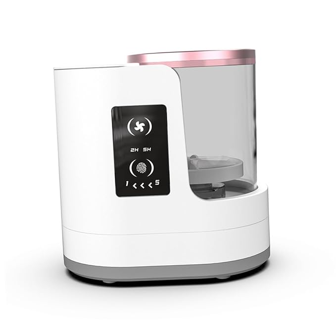 Makeup Brush Cleaner 5-minute Quick Cleaning LCD Touch Control, 2-hour 5-hour Drying Time, Reverse Power Cleaning, Electric Cleaning Machine for Makeup Brushes (HZ-006)