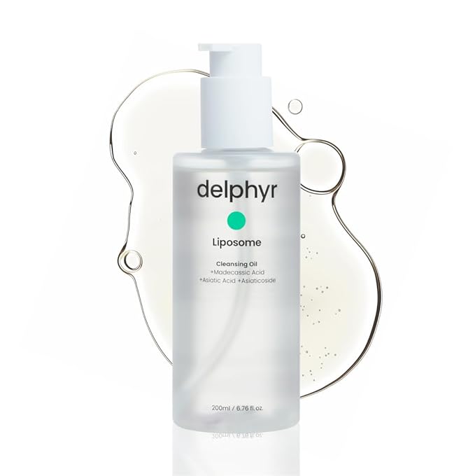 Liposome Daily Cleansing Oil, Gentle Makeup & Blackhead Remover for Sensitive Skin with Centella Asiatica TECA, Korean Skincare for Trouble Care (6.76 fl. oz., 200ml)