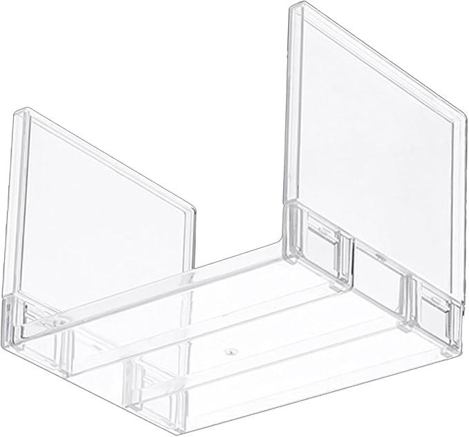 Multi Purpose Layered Fridge Rack Space Saving Kitchen Organiser Shelf Accessory Transparency Cosmetics Desktop Stand Layered Refrigerator Divider