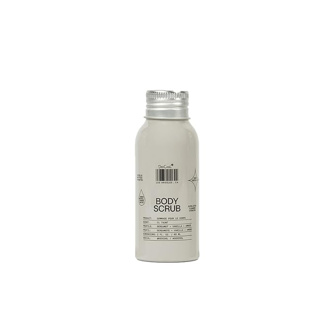 DedCool Body Scrub | 01 Taunt | Rice Powder, Kakadu Plum & Coconut Oil | Gentle Exfoliating Formula | Mini | 2 oz