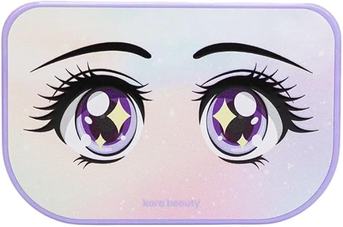 Kara Beauty Lash Case Portable Eyelash Storage Box with Built-In Mirror, Compact Makeup Organizer for Travel, Holds Up to 3 Pairs of Lashes, Cosmetic Case, Makeup Bag & Beauty Accessory (Eye Contact)