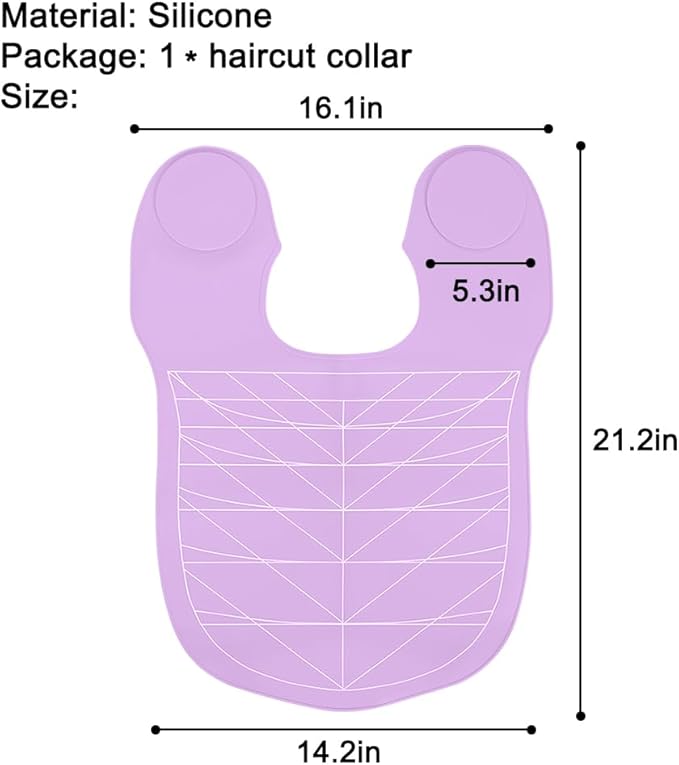 Silicone Hair Cutting Guide Collar - Waterproof Cutting Mat for Hair Stylist - Hair Cutting Cape