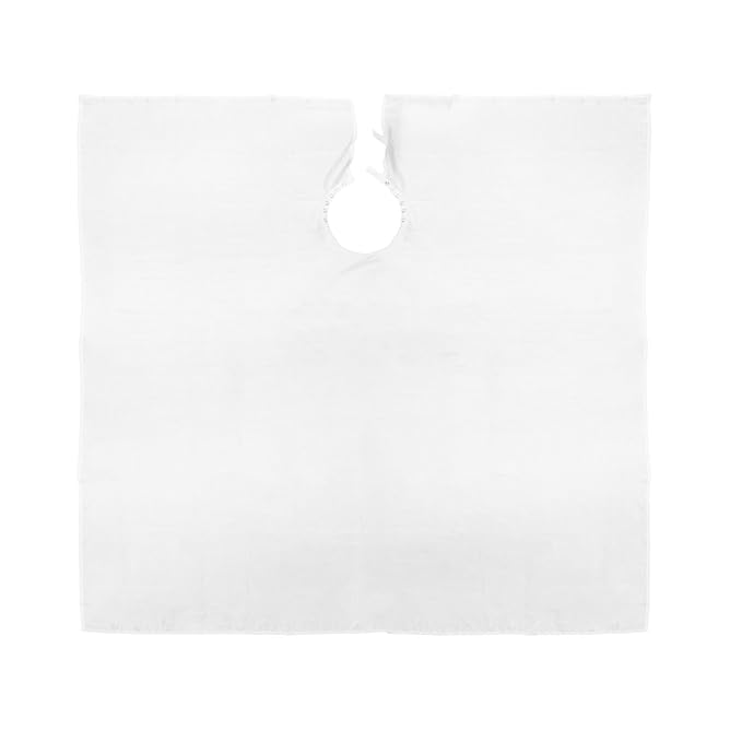 Betty Dain Lightweight Crinkle Nylon Hair Cutting/Styling Cape, Water Resistant, Ultra Lightweight Crinkle Antron Nylon, Repels Hair, Neck Snap Closure, Generous 54 x 60 Inch Size, White