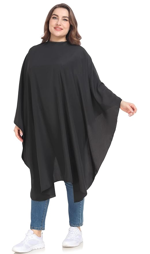 PERFEHAIR Barber Cape - Snap Closure Hair Cutting Cape, Soft & Lightweight Haircut Capes for Men & Women, Super Silky Smooth Texture