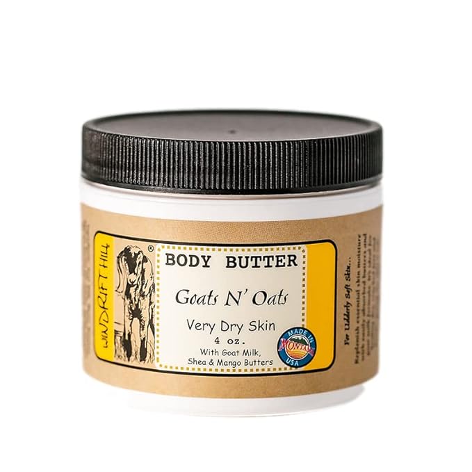 Windrift Hill Body Butter for Very Dry Skin (Goats N' Oats (Almond))