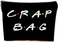 Funny Friends Gifts for Women Makeup Bag, Best friend Cosmetic Bags, Travel Organizer Bag Makeup Pouch Gifts for Women Sisters Friends,Ideal Graduation Friendship Travel Christmas Birthdays Gift Black