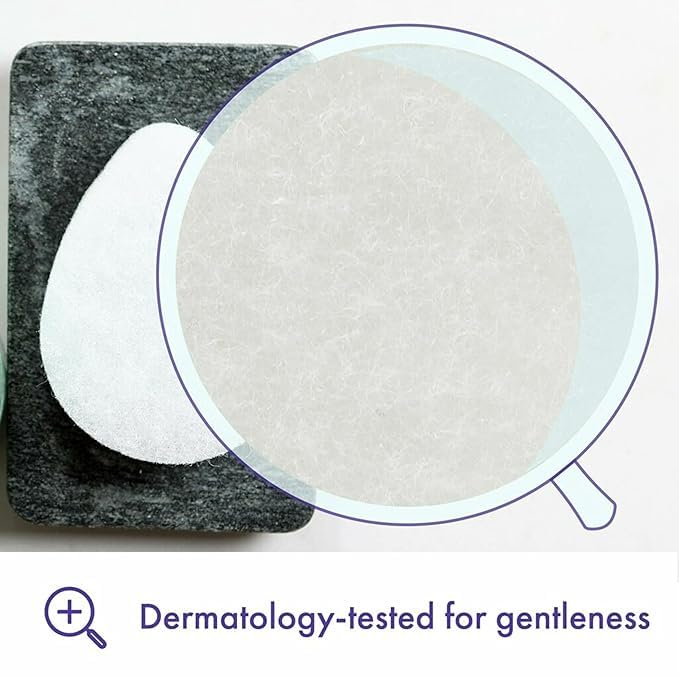 Buf-Puf Facial Sponge, Dermatologist Developed, Removes Deep Down Dirt & Makeup That Causes Breakouts and Blackheads, Reusable, Exfoliating, White, 3 Count