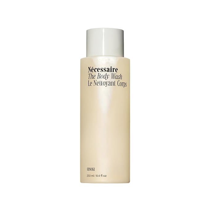 Nécessaire The Body Wash Hinoki - Multi-Oil Shower Gel Body Wash for Women + Men. Non-Comedogenic + Hypoallergenic for Sensitive Skin with Niacinamide. 8.4 fl oz.