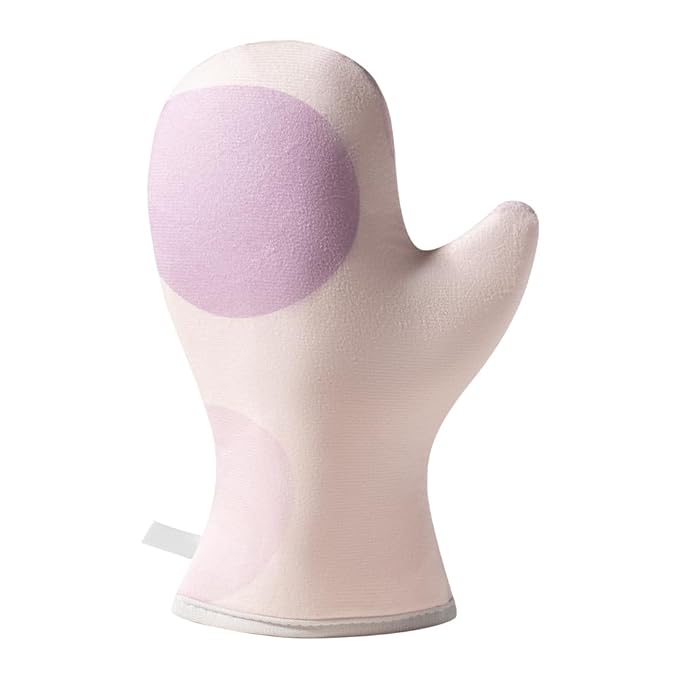 Lotion Applicator & Self Tanning Mitt - Short-Pile, Reusable, Durable, No Absorption, Anti-Sliding Glove for Even, Waste-Free Application of Lotions, Oils & Creams