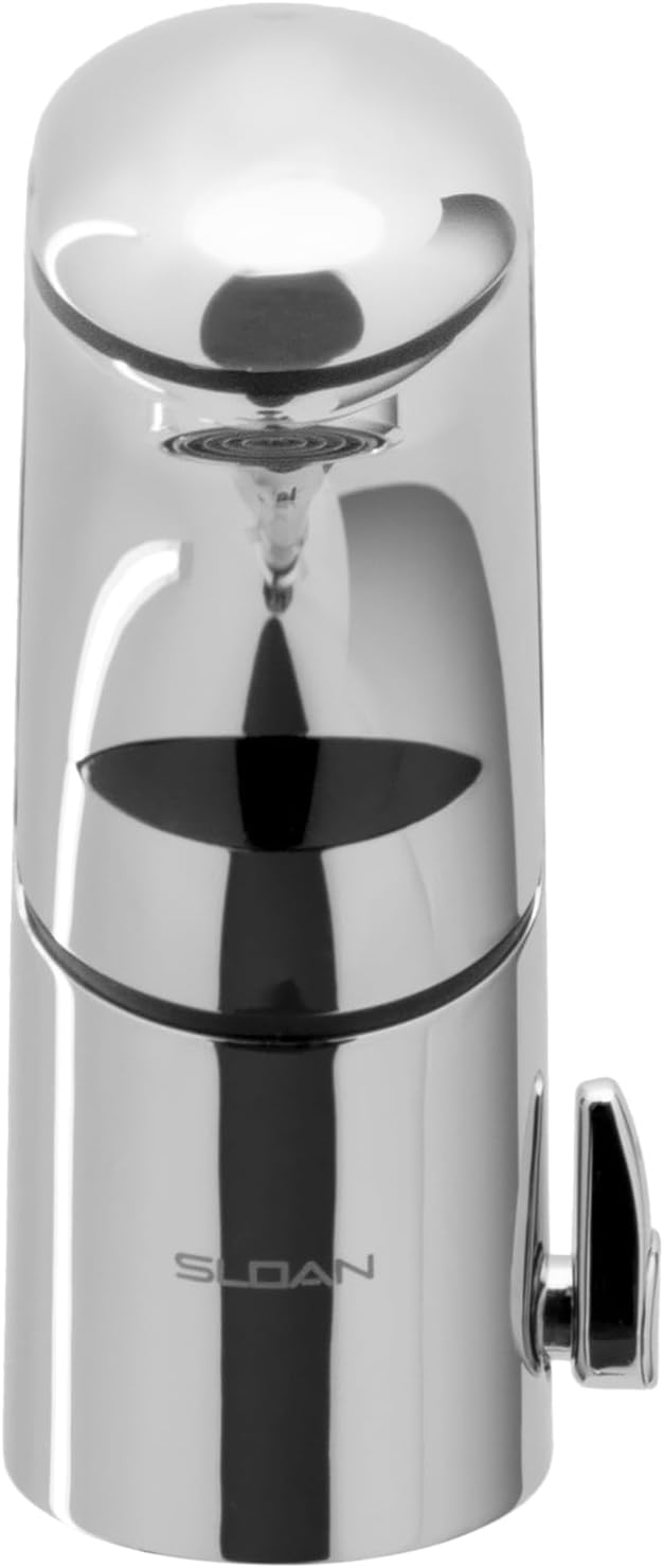 Sloan Optima EAF-150 Sensor Activated Touch-Free Faucet, Commercial Grade with Mounting Hardware - 1.5 GPM Battery-Powered Deck-Mounted Mid Body, Polished Chrome Finish, 3335001