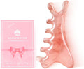 TAIHI 4-in-1 Massage Comb Pink Gua Sha Facial Tools Head Massage Combs Neck Body Face Eye Massager Tool for Body Tension Relief Promote Lymphatic Circulation Gifts for Women Men