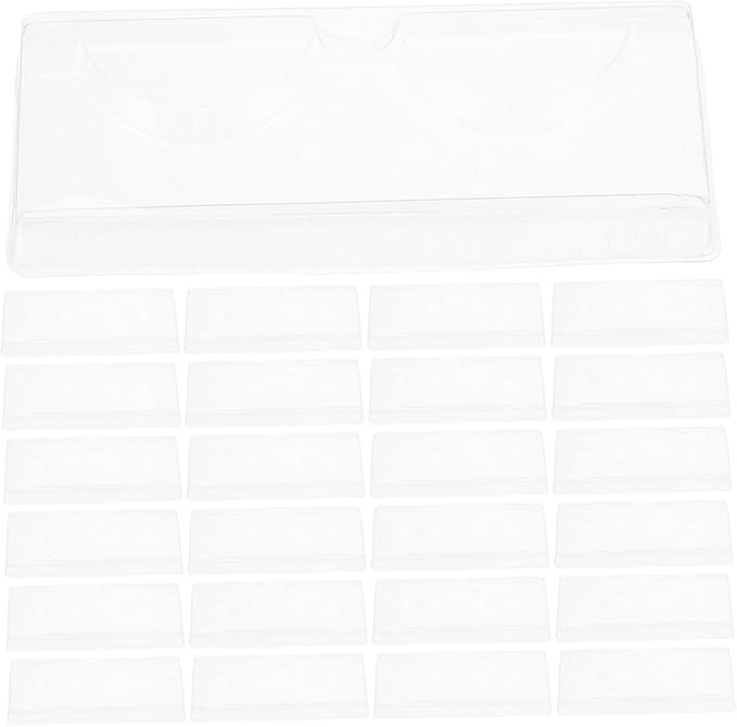 50pcs Eyelash Storage Case Portable Lash Organizer Material Box Capacity Lash Holder