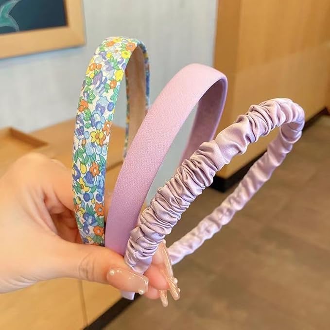 Fashion Pearl Hairbands Set - Non-Slip Hair Accessories with Different Patterns for Women and Girls