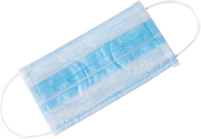 ForPro Professional Collection Single Use Ear Loop Mask, 3-Ply Disposable Non-Woven Face Mask, Latex-Free, Fiberglass-Free, Protects Against Pollen, Dust, 50-Count