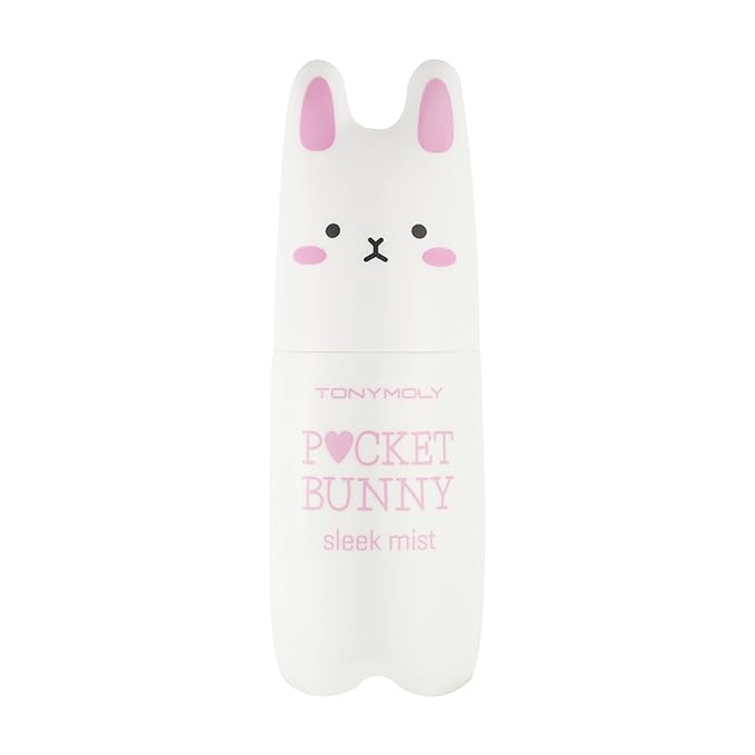 TONYMOLY Pocket Bunny Facial Mist - Hydrating & Refreshing Face Spray with Aloe & Berry Extracts - Moisturizing Korean Facial Mist, Cute Travel Size, K-Beauty Gift, Easter Basket Stuffer