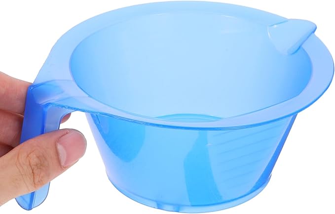 Hair Dye Bowl Transparent 2.6 Inch Salon Hair Color Mixing Bowl with Measurement Scales for Precise Dye Mixing and Highlighting