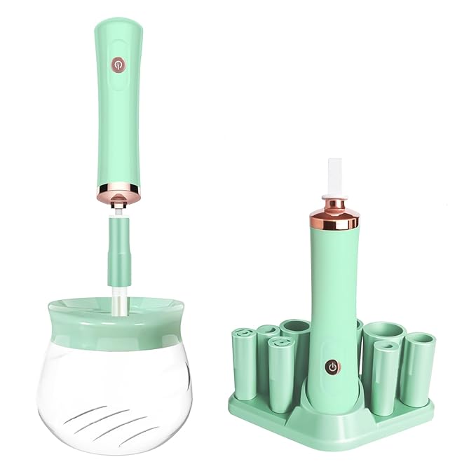 Makeup Brush Cleaner and Dryer Machine - Makeup Brush Spinner - Deeply cleaner for Makeup Brush - Quick Wash and Dry