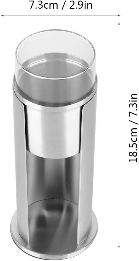 Cotton Pad Holder - Stainless Steel Qtip Makeup Removers Dispenser with Lids, 2.9x7.3 inch