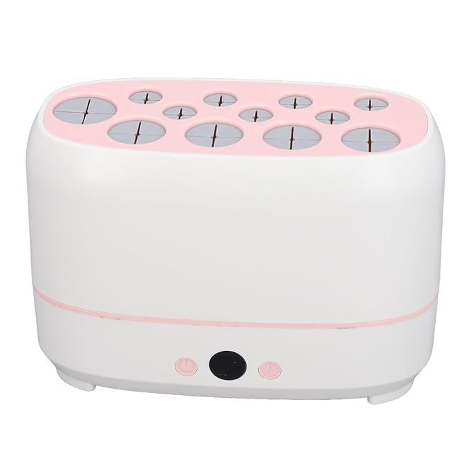 Makeup Brush Dryer Machine Quickly Drying 12 Holes Cosmetic Automatic Brush Drying Machine Multifunctional Tool Electric Makeup Brush Cleaner and Dryer for Professional Salon Home Use