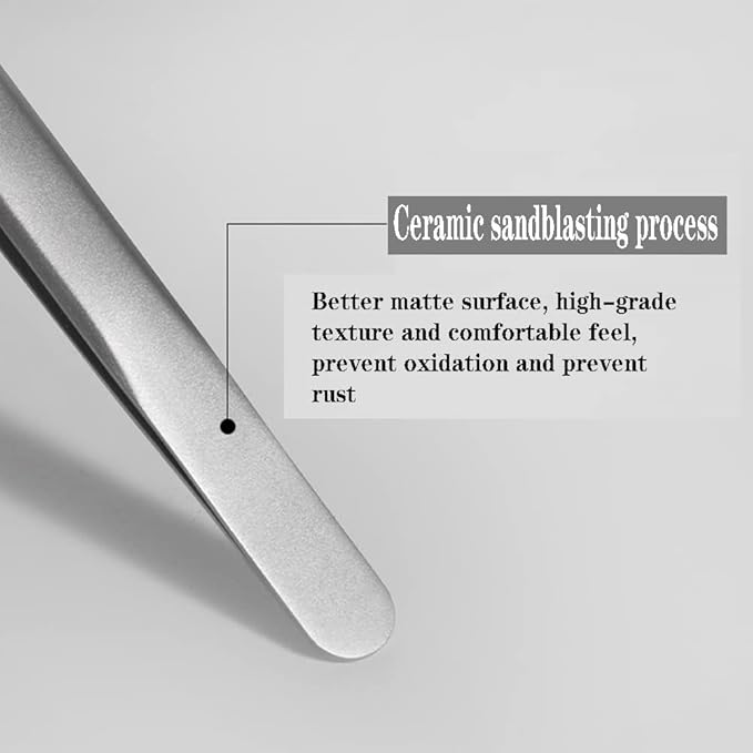 5pcs Blackhead Remover Tweezers Pimple Popper Tool Kit, Precision Acne Needle Comedone Blackhead Tweezers Extractor Removal Whitehead Popping Zit for Nose Face Skin Blemish Extractor Tool - Glossy