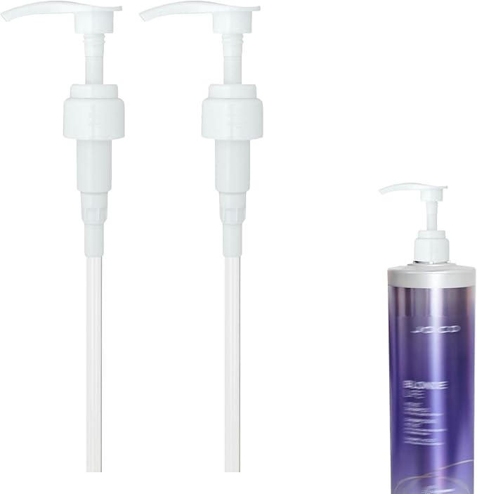 2 Piece Pump Dispenser Compatible with Joico Shampoo and Conditioner, Shampoo/Conditioner Pump for Bottle, 1 L/33.8 Fl Oz.