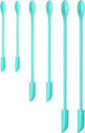 Silicone Spatula Set (6Pcs) - Mini Scraper Tool for Beauty & Food - Reach Every Last Drop, Multi-Size Spatulas for Makeup Jars, Lotion Bottles & Kitchen Containers