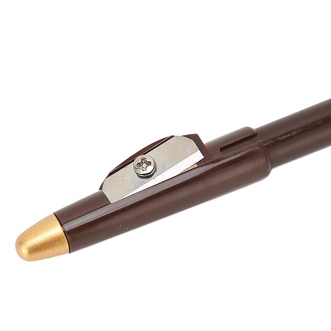 ANGGREK Beard Lineup Pen, White Hairline Pen Professional Beard Pencil Filler Household Beard Pencil Liner Shaping Styling Tool(Dark Brown)