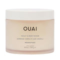 OUAI Scalp & Body Scrub, Melrose Place - Exfoliating Body Scrub with Sugar & Coconut Oil Blend for Smooth, Moisturized Skin - Gentle Scalp Exfoliator for Removing Product Build Up (8.8 Oz)