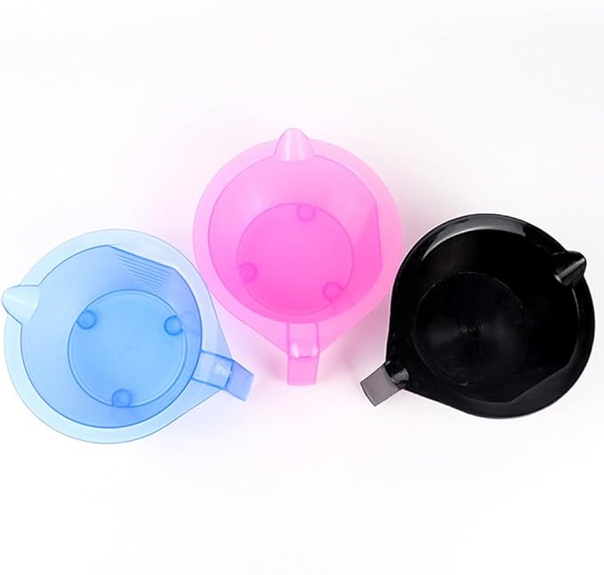 lasenersm 2 Pieces Hair Color Bowl Hair Dye Bowl Hair Color Mixing Bowl Plastic Color Mixing Tint Bowl Applicator Bowl Hair Dyeing Coloring Tools for Home Salon(Pink)