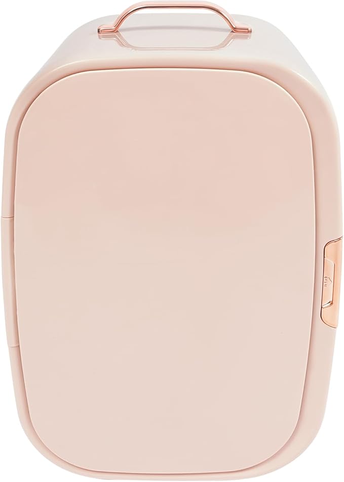 12L Beauty Fridge-50W/48W Dual-Function Cooling/Heating Cosmetic Refrigerator with Smart Thermostat, Compact Mini Skincare Fridge, Low Noise Operation (Pink)
