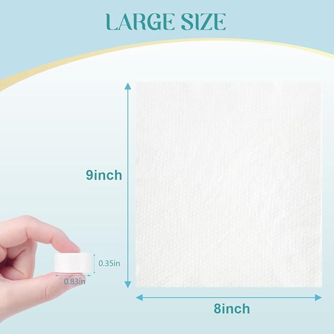 AIDEA Compressed Towels, Mini Portable Coin Face Towels, 100pcs Disposable Compressed Tissues for Travel, Camping, Home and Outdoor Activities