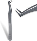 Stacy Lash STL-5 Eyelash Extension Tweezers/Supplies for Volume Extensions & Premade Fans/Precision Tool for False Lashes Application/Beauty Accessories/Curved Tweezer Tip/Eyelashes Tools