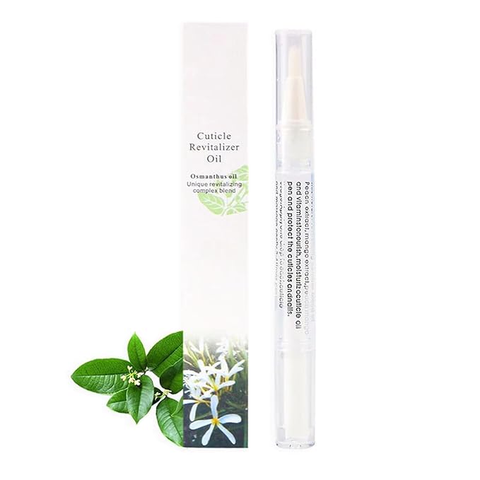 Yimart 4pcs 15 Smell Nail Nutritional Oil Pen Liquid,Nail Cuticle Oil Pen,Nail Oil,Anti-barb Nail Edge Nutritional Oil, Finger Edge Oil,Female Nail Care Tool (Osmanthus, 2ML)