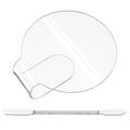 Acrylic Makeup Mixing Palette, Cosmetic Foundation Palettes Clear Nail Palettes Makeup Palette Tray with Spatula Tool for Salon Foundation Eye Shadow Lipsticks Nail Art Professional Pigment Blending
