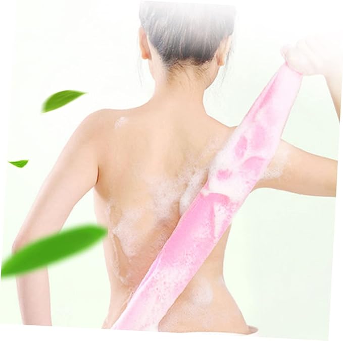 5Pcs Exfoliating Back Scrubber Strap Body Washer for Healthy Skin Long Belt Bathing Accessory Promotes Circulation Enhances Shower Experience Random Colors Random Color