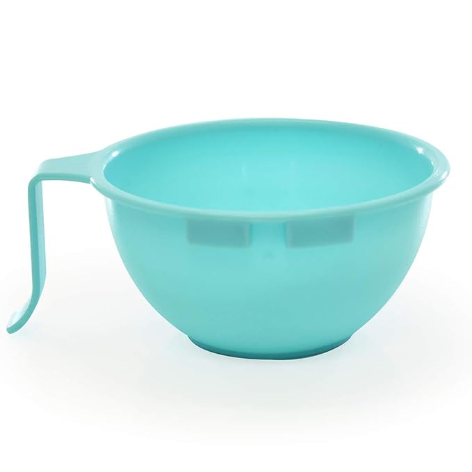 Colortrak Hair Dye Bowl Caddy, Includes Center Caddy Pole and Three Color Coded Bowls with Matching Brushes, Bowls Marked for Measurements, Bowls with Individual Handles