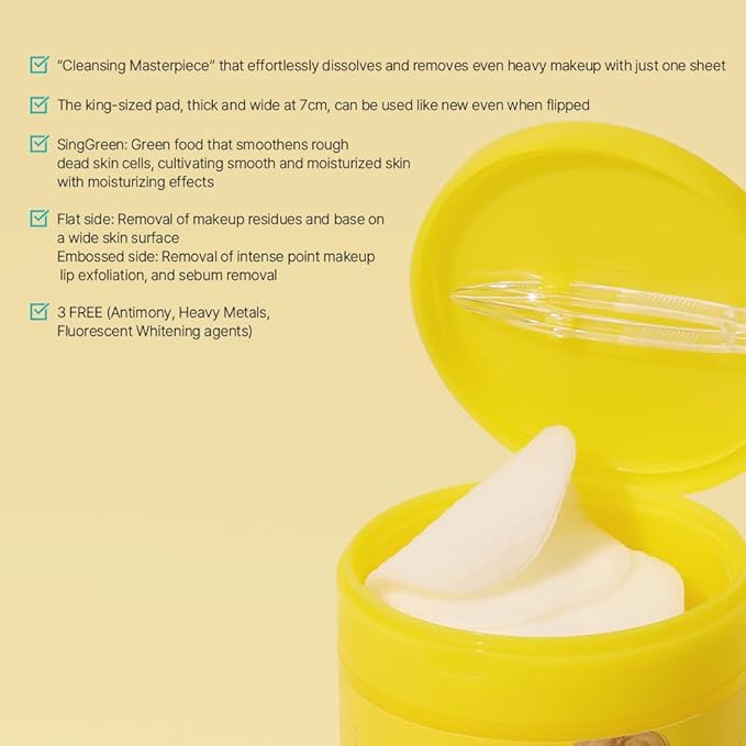 Ariul The Perfect Cleansing Oil Pad EX – Korean Facial Cleansing Pads for Makeup Removal, Gentle Oil Makeup Remover Wipes with Plant Extracts, Hydrating Face Cleanser Pads (60 Sheets)