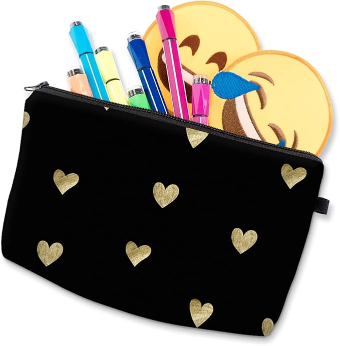Deanfun Cosmetic Bag for Women Waterproof Cute Fashion Purse Makeup Bags Roomy Travel Toiletry Bag Accessories Organizer Gifts(51356)