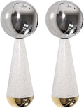 SKINACT 360° Rotating Stainless Steel Ice Globes for Face & Eyes, for Beauty Routines, Facials Cold Roller Cooling Globes for Puffiness, Wrinkles, Dark Circles, Headaches