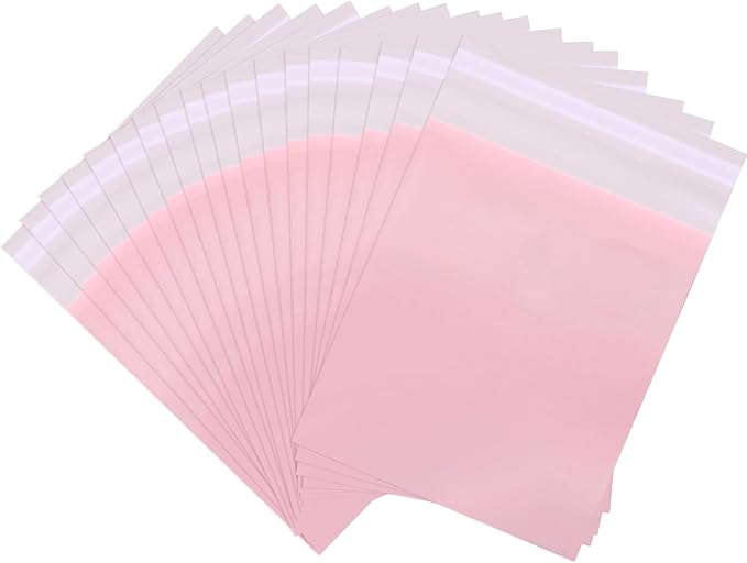 Sanitary Napkin Disposal Bags 100 Pcs 11.4'' x 6.7'' Tampon Disposal Feminine Pads Period Hygiene Disposable Bags for Feminine Products Odor Blocking (Pink)
