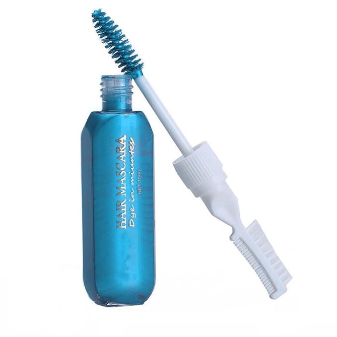 Temporary Hair Mascara Washable Temporary Hair Color Chalk Hair Dye Stick Non-toxic Instant Dye(Turquoise Blue)