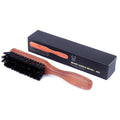 ZEUS Stiff Boar Bristle Beard & Mustache Brush for Men with Extended 6" Handle, Firm Natural Bristles for Styling & Detangling Facial Hair (Made in Germany) A93