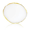 1 Piece of Resin Nail Art Palette Polished Color Mixing Tray Gilded Edge Makeup Display Board DIY Art Painting Tools (White)