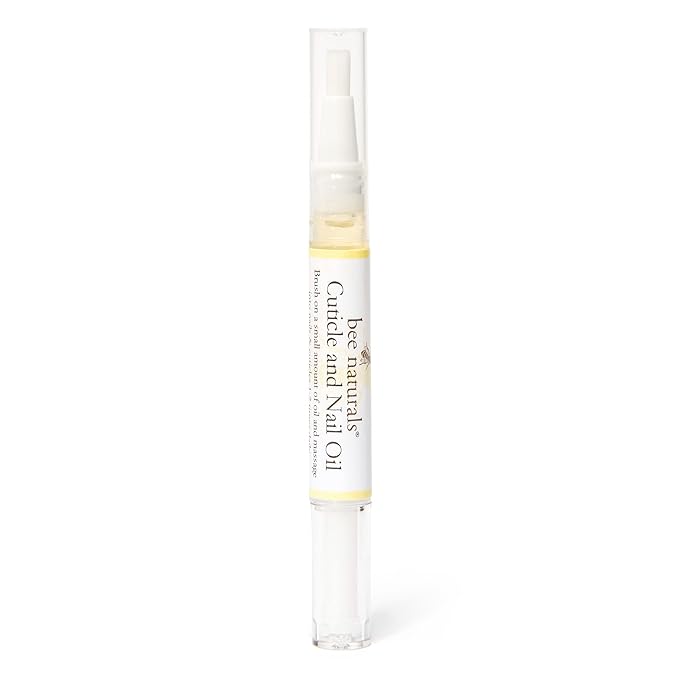 Bee Naturals Nail & Cuticle Oil Kit – Nourishing Nail Strengthener with Vitamin E, Olive & Avocado Oils – Lavender Lemon & Tea Tree Aromatherapy – Easy Pen Applicator for Healthy, Revitalized Nails
